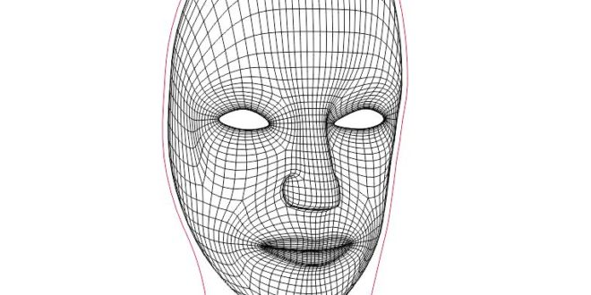 Free 3d illusion acrylic laser engraving Mask Human DXF