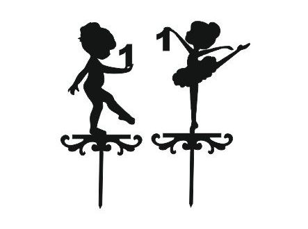 Free ballerina cake topper