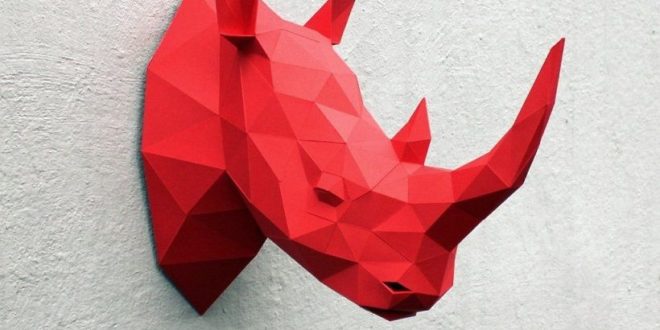 Head Rhino Papercraft PDF file