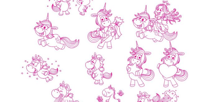 Unicorn kids SVG Vector File