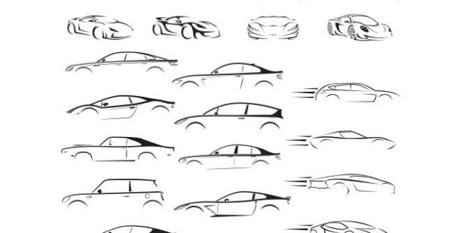 Free dxf svg cars silhouette