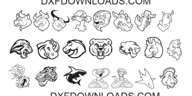 Free pack 22 mix animals bundle DXF SVG