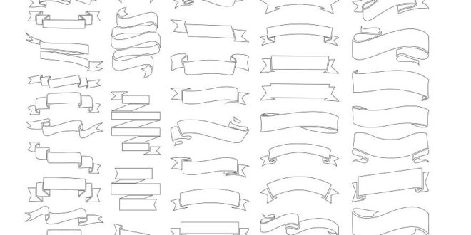 Ribbons Set Vectors Free Download