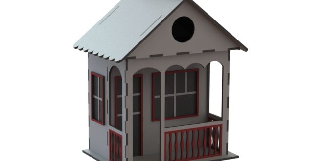 House to laser cut dxf cdr vector