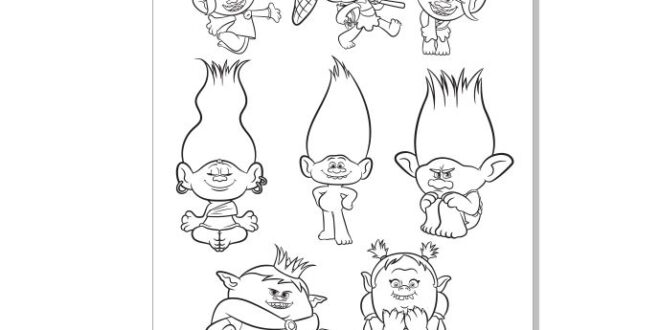 trolls vectors 2d cdr free
