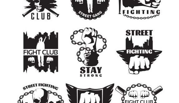 Free vectors logo fight club