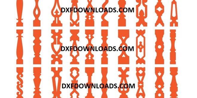 Balusters dxf pack free