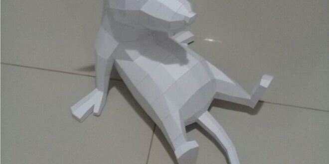 DIY Rat Paper Craft PDF Template