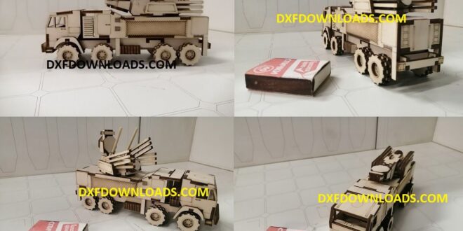 Truck ZRPK Pantsir-S1 3mm Free DXF CDR CNC File