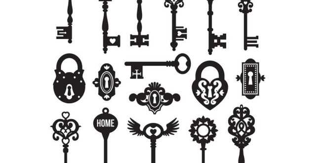 Keys pack vectors SVG and DXF