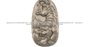 Free tiger relief 3d model to cnc STL 1664