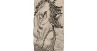 Horse panel 3D STL 1666