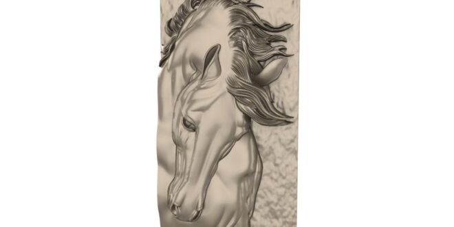 Horse panel 3D STL 1666