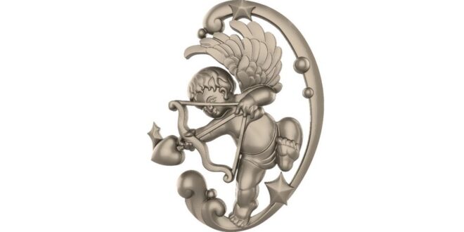 Cupid ornament 3D Model STL 1667