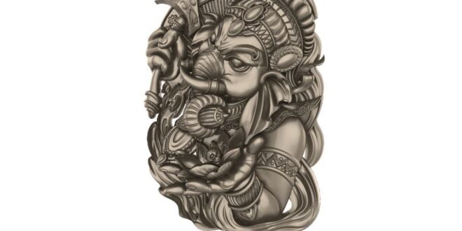 Ganesha Model to CNC ArtCAM RLF + STL 1681