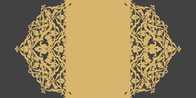 Christmas card for cut paper free vector