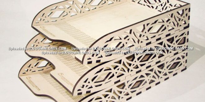 Free Laser Cut Vectors Paper and document tray