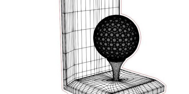 Golfball 3d illusion acrylic engrave plan