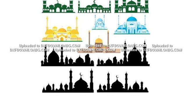 Mosque temple 2D Vector CDR Free