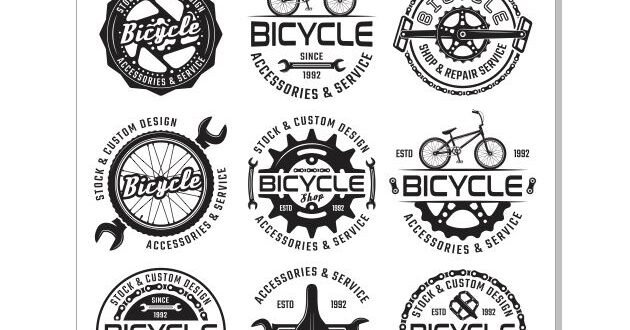 Bicycle service CDR Vector Logos