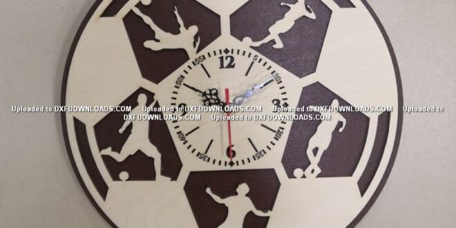 football wall clock free artcam vcarve vectric aspire deskproto