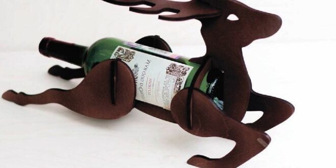 mini bar deer for bottle CDR DXF File