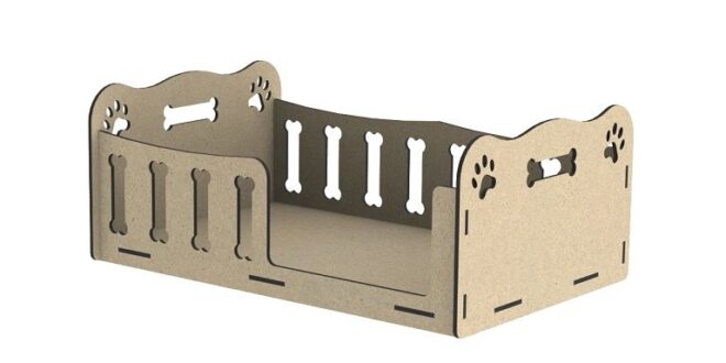 Laser cut 6mm plywood dog house