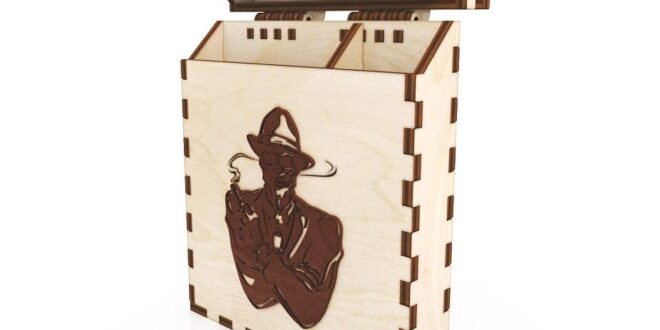 Laser cut Cigarette box 3mm plywood