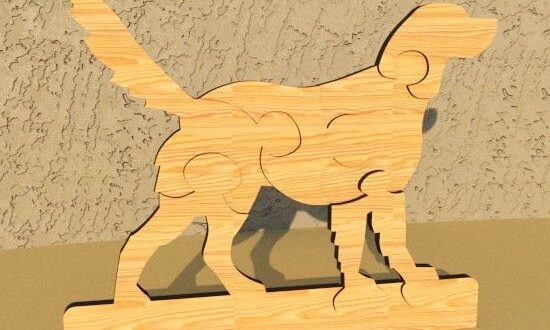 Dog Puzzle wooden toy