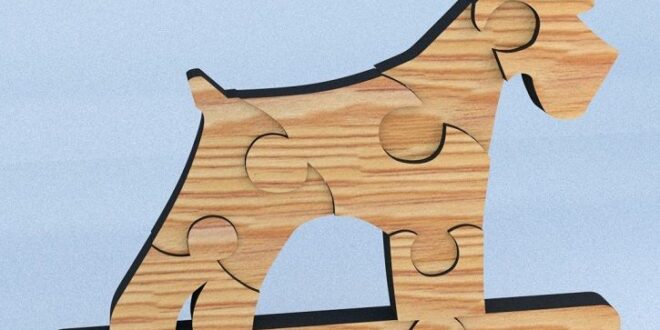 Laser Cut Schnauzer Puzzle dog