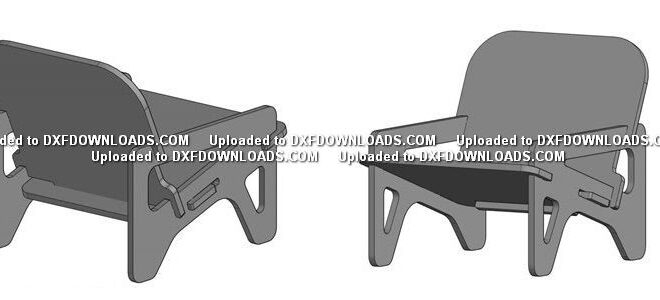 DWG drawings free plywood chair armchair