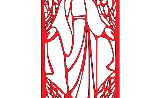 virgin mary 2d vector