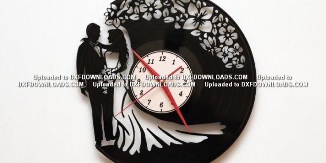 Free vinyl cut Wedding Watch silhouette DXF