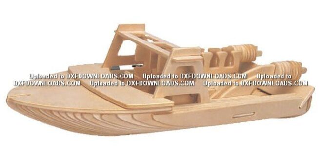 Free boat cnc puzzle design