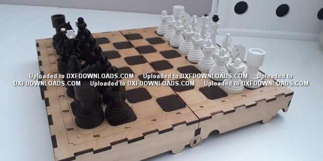 Free laser cut chessboard chess game