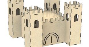 Castle for laser cut wood