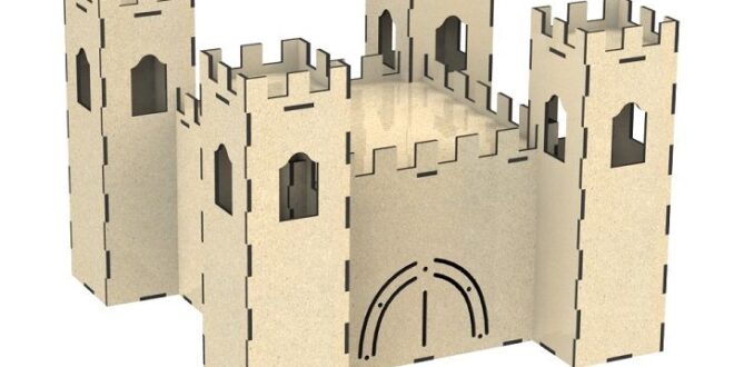 Castle for laser cut wood