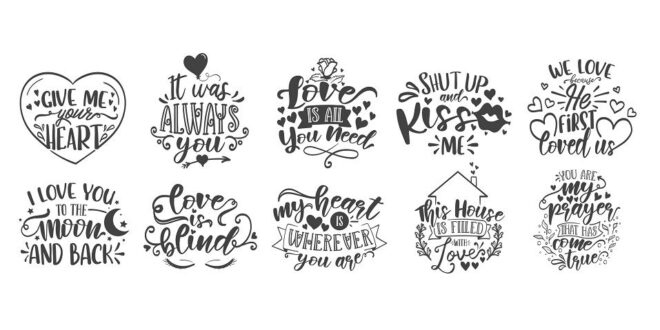 Bundle SVG Vectors Romantics