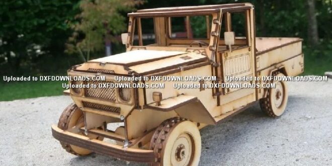 Toyota Land Cruiser Free Car Puzzle 3d Mdf Toy CDR File