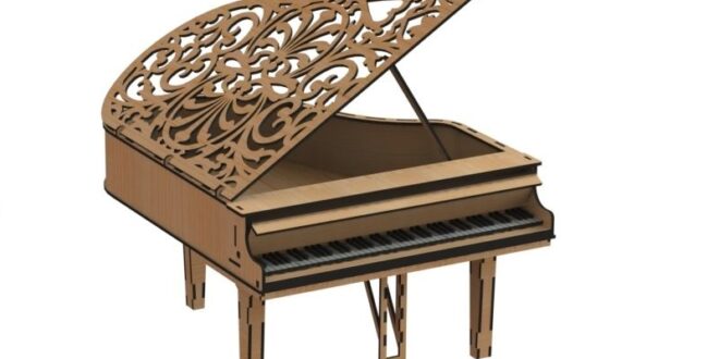 Piano box design to cut wood laser cnc