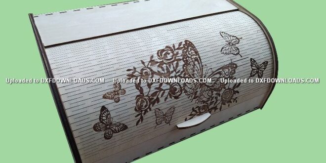 bread box foldable free cdr to laser cut