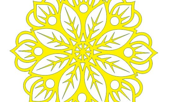 Flower Free DXF Vector Mandala