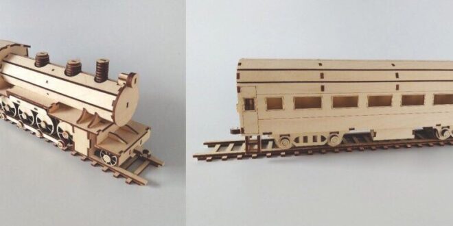 Laser Cut Locomotive and wagon 3mm and 6mm