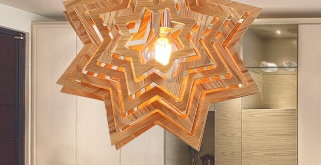 Free vector star chandelier lamp for Cut CNC
