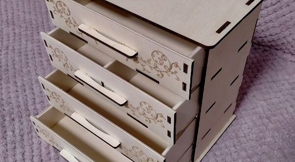 Chest of drawers free cdr dxf layout