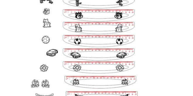 Set Rulers Models to laser cut and engraving acrylic CDR and DXF