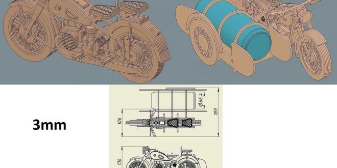 M-72 motorcycle also known as BMW R71 &#8211; 3mm