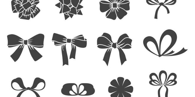 SVG Free Flat bows set