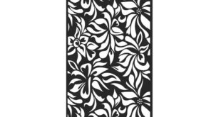 Free floral pannel dxf