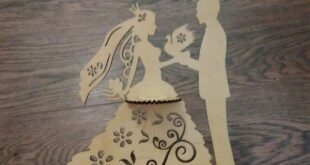 Free vector to cut napkin holder Newlyweds